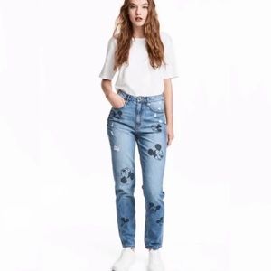 H&M Divided Disney mickey mouse jeans